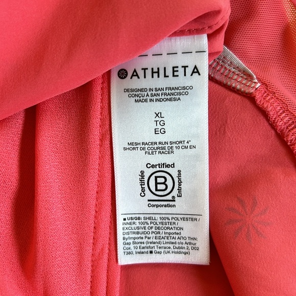 Athleta Mesh Run Racer Short 4” sz XL NWT - Picture 9 of 9